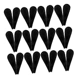 VALICLUD 24 Stück Teiliges Gepolsterte Kleiderbügel Schulterpolster aus Schwarzem Flocking Material rutschfest und Formstabil Einfache Montage Passend für Kleiderbügel Schont Pullover und