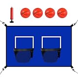 Basketballstand - Basketball -Hoop -Trampolin Im Freien | Tragbarer Basketball -Hoop Einstellbar, Basket Basll Trampolins -Reifen, Wasserdicht Bounce Hoop for Trampoline Mini Basketball