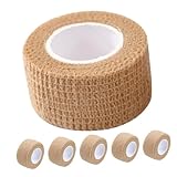 SEWOART 6 Rollen Rutschfestes Tisch Und Stuhlbeinband Sportband Sportband Elastische Bänder Für Übungen Klebeband Sportband Breit Hautfarbene Bandage Knöchelbandage Khaki