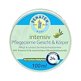 PENATEN Intensiv Pflegecreme Gesicht & Körper (100 ml), schnell einziehende Baby Gesichtscreme & Körpercreme, spendet 24h Feuchtigkeit, mit Vitamin E & natürlichem Olivenblattextrakt