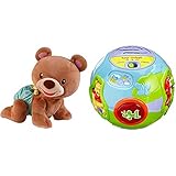 Vtech Baby 80-181104 - Motorikspielzeug - Krabbel mit Mir - Bär & 80-106104 - Winnie Puuhs Bunte Lernkugel