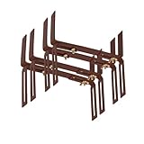 BigDean 4 Stück Blumenkastenhalter braun Standard H-Form Kasten Halter Balkonkastenhalter