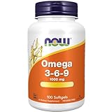 Now Foods, Omega 3-6-9, 100 glutenfreie Softgels, 1400mg Leinsamenöl je Dosis, Sojafrei, GMO frei, Geschmacksneutral