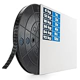 Klebegewichte Auswuchtgewichte Stahlgewichte 6KG Rolle 1200x5g Schwarz Kleberiegel mit Abrisskante Wuchtgewichte für Stahlfelgen & Alufelgen - Kunststoffbeschichtet FE-Klebegewichte