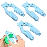 3 Stück Flaschenöffner für Senioren,Ymapinc 3-In-1 Kunststoffe Deckelöffner Multifunktionaler Flaschenöffner Hilfe Bottle Cap Deckelöffner Geeignet für Wasserflaschen-Schraubverschlüsse, Dosen