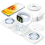 Mag-Safe Ladestation Apple Watch und iPhone Faltbar Wireless Charger Apple magsafe 3 in 1 ladestation Apple mit iPhone 16 15 14 13 12 Pro Max Plus Travel Charging Station Für Apple Watch & Air Pods