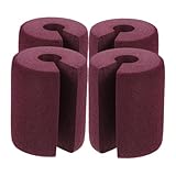 Cabilock 4 Stück Anti-pinch-handkarte Babysichere Türstopper Sicherheitsstopper Für Die Babytür Eckenschutz Für Babys Türstopper Aus Weichem Schaumstoff Brown Nbr Umweltschutzmaterial