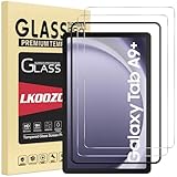 LKOOZO [2 Stück Schutzfolie für Samsung Galaxy Tab A9+ / A9 Plus 5G Tablet 11 Zoll Panzer Schutz Glas mit Rahmen-Installationshilfe, HD Displayschutzfolie, Kratzfest