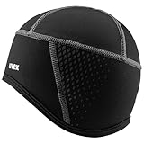uvex bike cap all season Fahrradmütze - atmungsaktiv & schnelltrocknend - warmhaltendes Fleece-Material - black - S-M