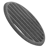 DOITOOL Runder Gusseisen Grillrost Øcm Schwerer Geteilter Feuerrost Robuste Holzkohle-grillplatte Vielseitiges Metallgrillgitter für Outdoor Bbq und Camping Einfache Reinigung und