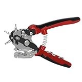 GLOSKIN Lochzange für Leder, Belt Hole Puncher, Mit Ausgewogenen Rotationsscheiben -Gürtellochzange, für Uhrengurte, DIY -Handgefertigte, Papiermarmelade und Andere Loch -Stanzwerkzeuge