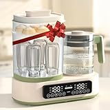 Feekaa Baby Flaschenwärmer, Sterilisator für Babyflaschen, Feekaa Babyflaschen Sterilisator und Trockner mit 1,3L Wasserkocher für Babyflaschen Muttermilch Formel - Baby Wasserkocher