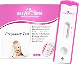 Easy@Home 5 x Schwangerschaftstest Frühtest: Frühe Erkennung mit hoher Empfindlichkeit 10 mIU/ml Schneller und zuverlässiger HCG-Test Kassette für präzise Ergebnisse