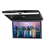 Unbekannt 17,3 Zoll Roof Mount Flip Down Video Monitor für Auto, High Resolution Display Overhead Monitor Support HDMI FM übertragen SD/USB-Input
