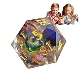 Schwimmende Augapfelwürfel, flüssige Drachenaugenwürfel - Flüssiger Kernharz Augenwürfel - Mehrseitiger, Quicksand-Effekt, Rollenspiele-Spiel-Accessoires, handgefertigtes Handwerk für Kinder