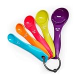5 Stück Messlöffel, Kunststoff Messlöffel Set, Bunten Measuring Spoons, Unterschiedlichen Gramm Löffel, Farbe Measuring Spoons Set, für Kochen & Backen Flüssigkeits Und Pulvermessgeräte