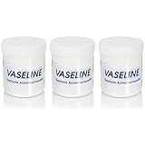 com-four® 3er Set weiße Vaseline 3x 100ml - Schützt Ihre Haut und macht sie geschmeidig