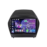9-Zoll-Android-15-Doppel-DIN-Autoradio für Hyundai Tucson IX35 2011-2015, mit Apple CarPlay, GPS-Navigation, Bluetooth, AHD-Rückfahrkamera und Lenkradfernbedienung