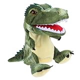 HONMEET Realistische Dinosaurier handpuppe aus Plüsch mit Beweglichem Auge Interaktives Lernspielzeug für Jungen und Mädchen Fördert Eltern Junge Mädchen Beziehung und Spielerische