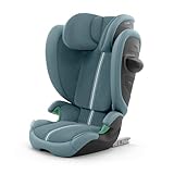 CYBEX Gold Kinder-Autositz Solution G2 Plus, Ab ca. 3 bis 12 Jahre (100 - 150 cm), Max. 50 kg, Für Autos mit und ohne ISOFIX, Stormy Blue (Blau)