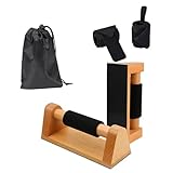 Aka & Lou 2 Stück Push-up-Ständer inkl. Handgelenkschutz und Tasche, Liegestützgriffe aus Holz für Muskelaufbau, Home Fitness Training