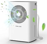 COLAZE Luftentfeuchter 12L/24h Luftentfeuchter Elektrisch Geeignet für Raumgrößen 120m³(30m²) Entfeuchter mit Automatischer Abtauung&Wasserfüllstand Warn Raumentfeuchter unter 36dB für Wohnung Keller
