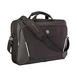 WENGER XE Brief 16 Laptop-Tasche zum Umhängen, Notebook bis 16 Zoll, Tabletfach, Aktentasche, Organizer, 18 l, Damen Herren, Büro Business-Reisen Uni, Schwarz, 653300