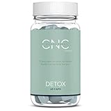 Detox, Entwässernd, Diuretikum & Regeneration von Dickdarm, Leber und Darm, Reinigend, Beseitigt Toxine & Flüssigkeiten, Probiotika 100B + Aloe V. + Aktivkohle + Fenchelextrakt in Weichkapseln