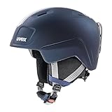 uvex heyya pro - leichter Skihelm für Kinder - individuelle Größenanpassung - optimierte Belüftung - race midnight - silver matt - 54-58 cm
