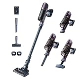 Rowenta X-Pert 6.60 Essential Akkustaubsauger, 100 W Leistung, 45 Min Laufzeit, kabellos & beutellos, LED-Bürstenkopf, herausnehmbarer Akku, inkl. Fugendüse und Wandhalterung, violett/schwarz, RH6838