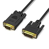 BENFEI DVI-D 24+1 auf VGA, DVI-D Computer auf VGA Monitor 1,8M vergoldetes Kabel