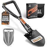 Klappschaufel, 45,7 cm, Survival-Schaufel, Rucksack-Wanderschaufel, Militärqualität, für Camping, Gartenarbeit, Wandern