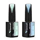 VENALISA 15ml Überlack Top Coat & Unterlack Base coat Long Lasting Unterlack & Überlack Set für Gel Nagellack UV Nagellack Nail Art Salon Design