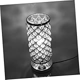 Toddmomy Klarer Tischlampe mit Schalter Dekorative Wohnraumleuchte für Wohnzimmer und Schlafzimmer Kreative Indoor Tischleuchte mit Elegantem Silberfuß Stilvolles Szenenlicht für Haushalt