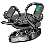 Open Ear Kopfhörer Bluetooth 5.4 HiFi Stereo, 2025 Kopfhörer Kabellos Bluetooth mit ENC Noise Cancelling Mic, 32 Std Ohrhörer mit Ohrhaken, IPX7 Wasserfest Sportkopfhörer für Laufen/Fitness/Reiten