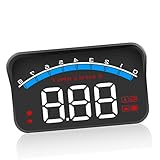 Veemoon Tachometer Display für Autos Universelles Digitale Geschwindigkeitsanzeige mit Automatischer Helligkeitsanpassung Farbdisplay Temperaturbeständiges
