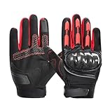 Motorradhandschuhe - Rennrad Handschuhe | Anti-Rutsch Motorrad Handschuhe Für Fitness Bauarbeiten Gartenarbeit Fahren Gym Outdoor Trekking