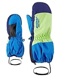 Ziener Kinder LEVI Ski-Handschuhe/Wintersport | wasserdicht atmungsaktiv, persian blue, 92cm