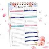 Hochzeitsplaner und Organizer, doppelseitiger Brautplaner, Notiz-Organizer, Hochzeits-Notizbuch, persönlicher Organizer, exquisites Brautbuch für Braut, Hochzeitsplanung