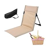 Strandkorbliege | Leichter Strandstuhl | Klappbarer Strandliegestuhl mit Verstellbarer Rückenlehne für Terrasse, Reisen im Innen- und Außenbereich sowie Rasen