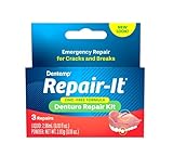 Dentemp Notfallset zur Gebissreparatur mit einfacher und sicherer Anwendung, für 3 Reparaturen