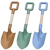40cm Lange Kinder-Strandspaten, Sandschaufeln, Spielzeug, Gartengeräte, Sandkasten, robuste Schaufel, robuster Holzgriff, ABS-Kunststoff, Spaten für Garten, Sand, Schn