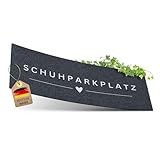 ElbFuchs® Schuhparkplatz Fußmatte 75x30cm | Ideale Schuhmatte Abtropfmatte und Schuhunterlage | Waschbare Fussmatte und Schuhabstreifer für Innen