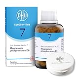 DHU Schüßler-Salz Nr. 7 Magnesium phosphoricum D6 – Das Mineralsalz der Muskeln und Nerven – das Original – umweltfreundlich im Arzneiglas, 900 St. Tabletten mit Tablettendöschen