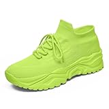 Leichte Frauen Schuhe Weich Bequem Fitnessschuhe Frauen Sportschuhe Mesh Atmungsaktiv Sportschuhe Hausschuhe mit Fussbett Sommer Arch Support Leichte Stretch Sandalen