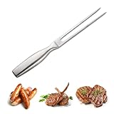 Fleischgabel, Klassischer Stil Grillgabel Edelstahl, Tragbar Fleischgabel Edelstahl Einfach zu Reinigen, Campingplätze Meer Küchen Zubehör Grillgabel für Grillfleisch Früchte