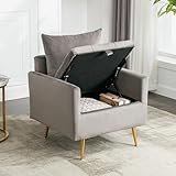Generisch Moderner Stuhl mit Stauraum, aus hochwertigem Stoff, bequem und robust, ideal für Wohnzimmer, Schlafzimmer oder Büro