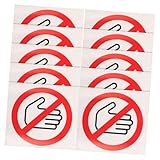 VALICLUD 20 Stück Warnaufkleber Selbstklebend Sicherheitswarnschild Vinyl Aufkleber Schutz vor Mechanischen Gefahren für Industrie und Zuhause Langlebig und Vielseitig Einsetzbar