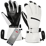 Unigear Skihandschuhe Herren Damen, Wasserdicht rutschfest Thermohandschuhe Winter Handschuhe für Skifahren Snowboard Eislaufen Wandern Radfahren