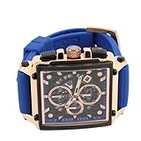 Naroote Analoge Uhr für Männer, Hohle Quarzwache für Männer, Wasserfest und Leuchtend für den Alltag (Blue)